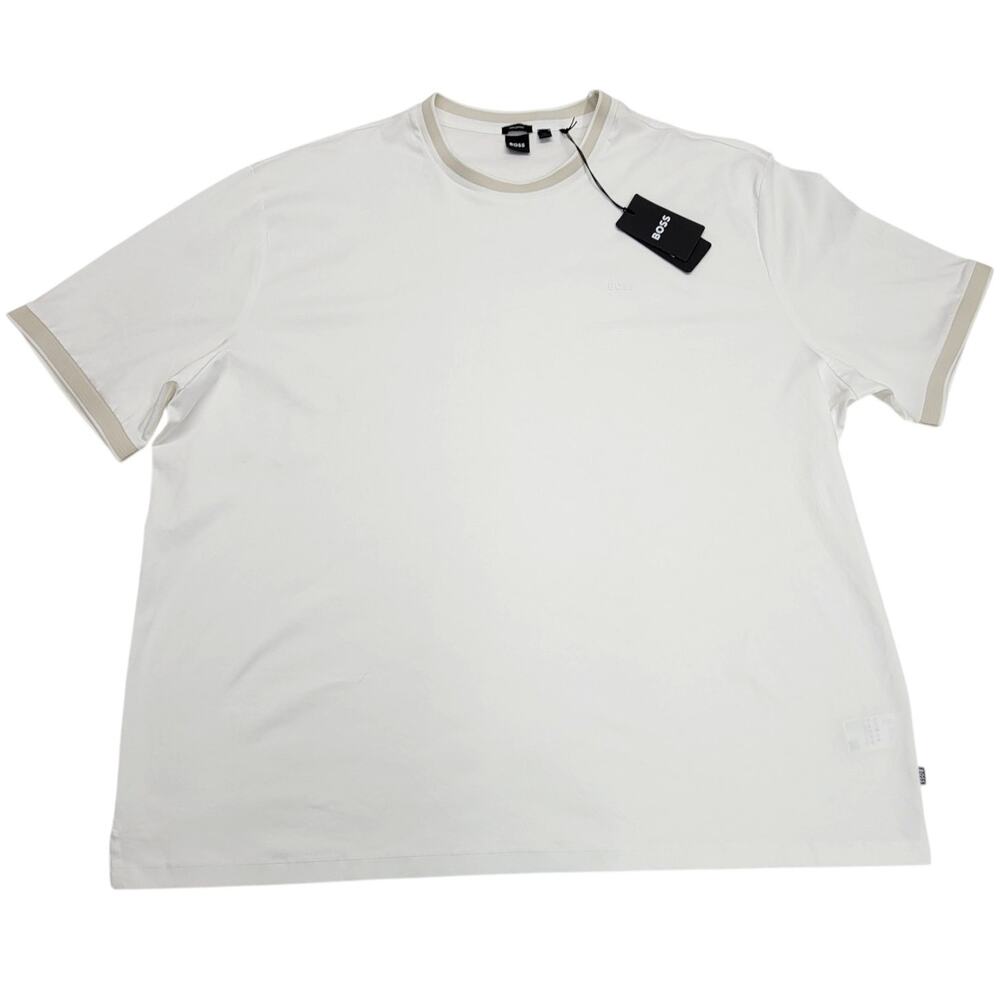 BOSS Hugo Boss Tessler 200 Mercerized T-Shirt Mens 5XL Big & Tall NWT White